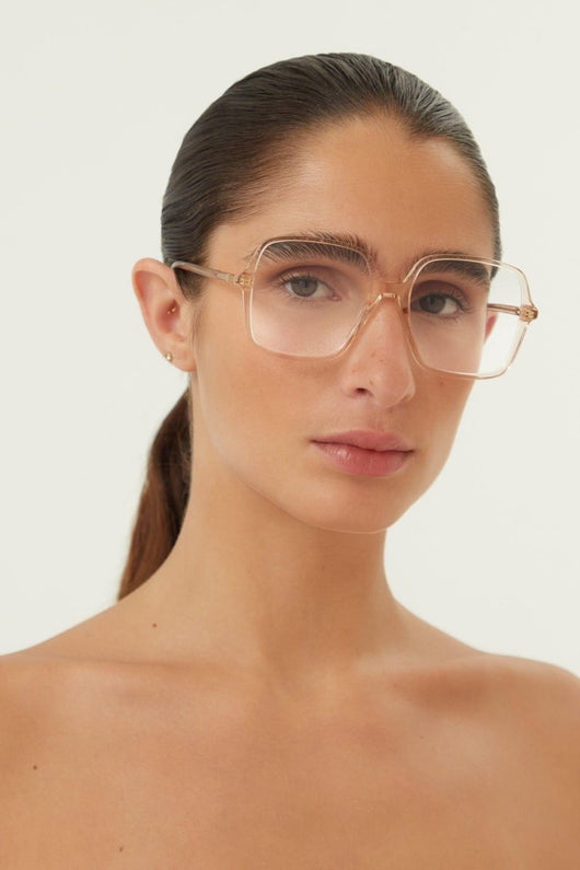 Gucci squared nude crystal frame - Lux Studios