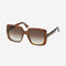 Gucci squared oversize femenine brown style