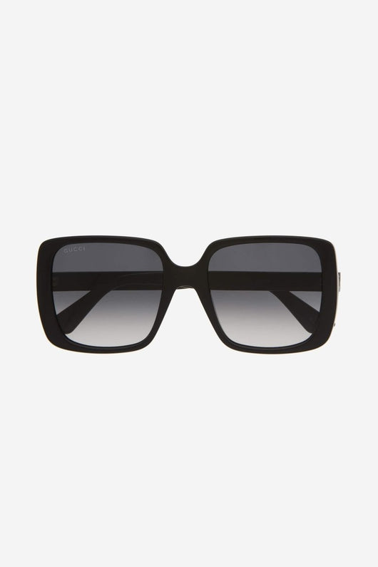 Gucci squared oversized femenine black sunglasses - Lux Studios