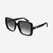Gucci squared oversized femenine black sunglasses