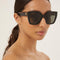 Gucci squared sunglasses with web temple