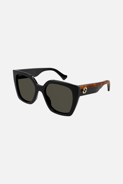 Gucci squared sunglasses with web temple - Lux Studios