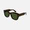 Gucci squared sustainable havana green sunglasses