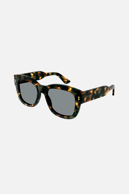 Gucci squared sustainable havana sunglasses - Lux Studios
