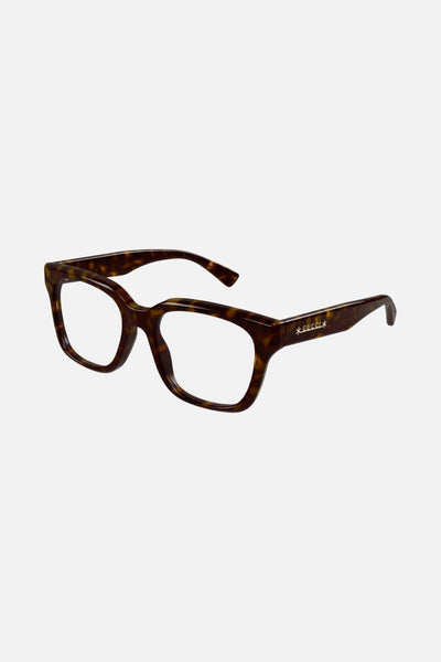 Gucci squared vintage look havana frame - Lux Studios