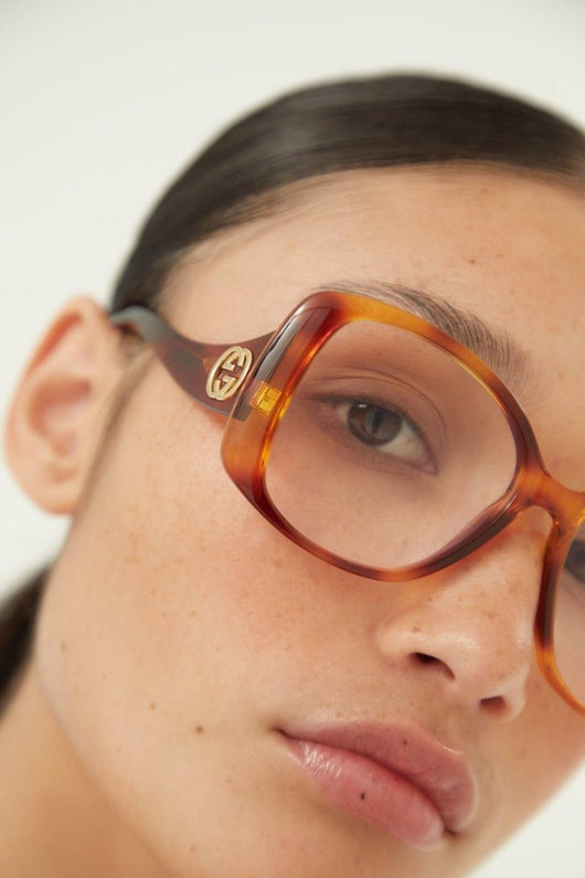 Gucci vintage inspired havana frame - Lux Studios