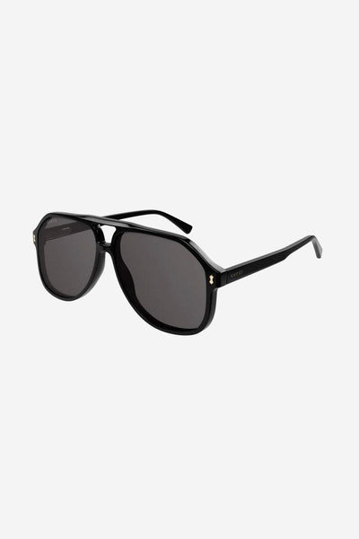 Gucci vintage look black pilot sunglasses - Lux Studios