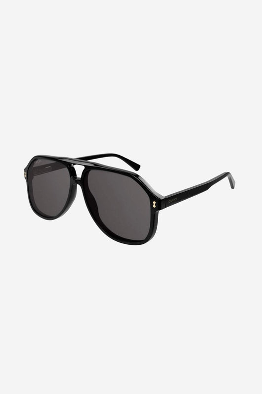 Gucci vintage look black pilot sunglasses - Lux Studios