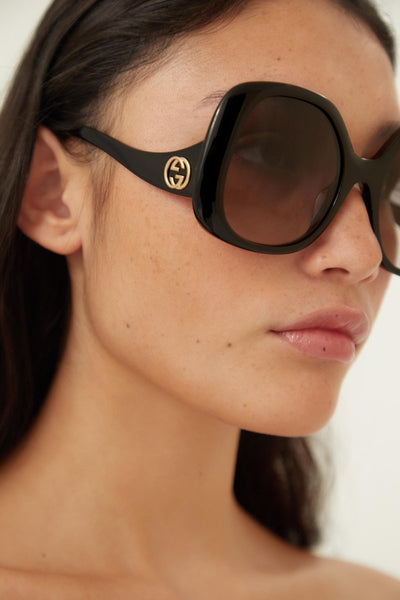 Gucci vintage look black sunglasses - Lux Studios