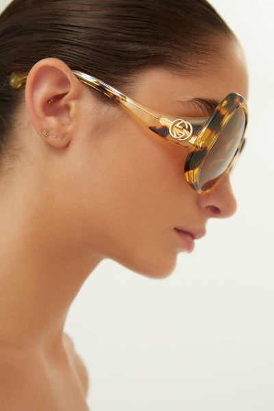 Gucci vintage look havana sunglasses - Lux Studios