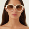 Gucci vintage look ivory sunglasses
