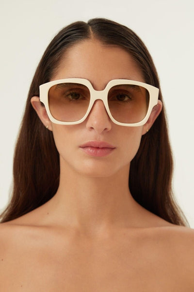 Gucci vintage look ivory sunglasses - Lux Studios