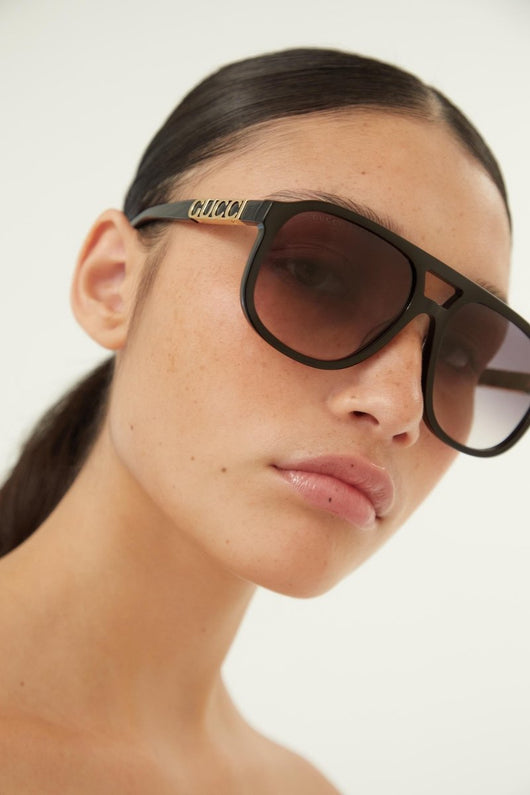 Gucci vintage look pilot sunglasses - Lux Studios