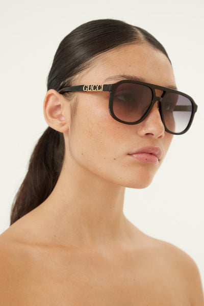 Gucci vintage look pilot sunglasses - Lux Studios