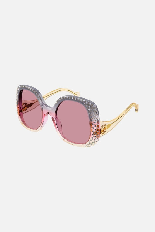 Gucci vintage look sunglasses with Swarovski - Lux Studios