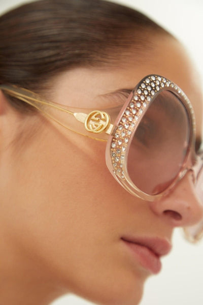 Gucci vintage look sunglasses with Swarovski - Lux Studios