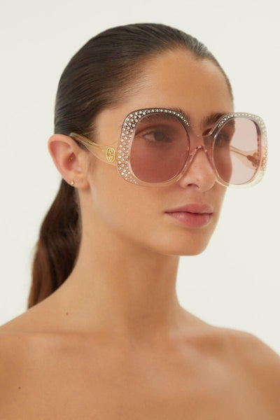 Gucci vintage look sunglasses with Swarovski - Lux Studios