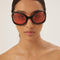 Gucci wrap around black sunglasses