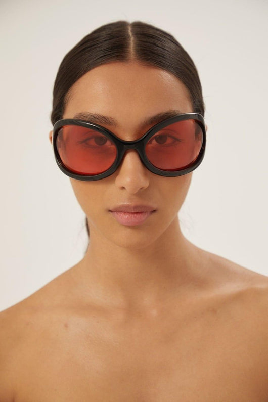 Gucci wrap around black sunglasses - Lux Studios