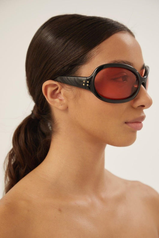 Gucci wrap around black sunglasses - Lux Studios