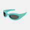 Gucci wrap around blue sunglasses