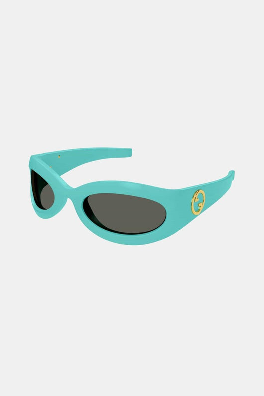 Gucci wrap around blue sunglasses - Lux Studios