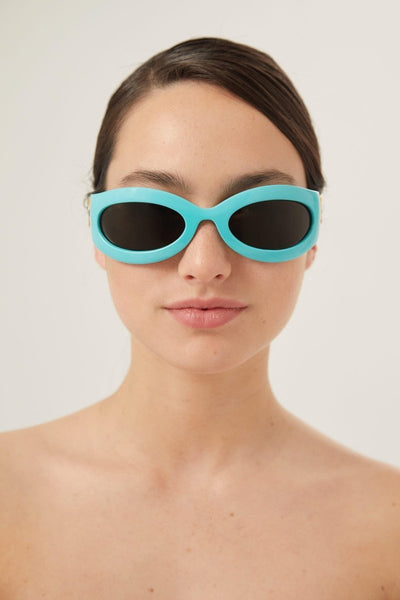 Gucci wrap around blue sunglasses - Lux Studios