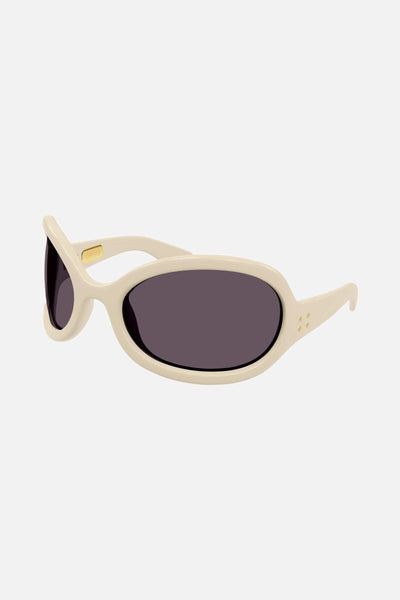 Gucci wrap around ivory sunglasses - Lux Studios