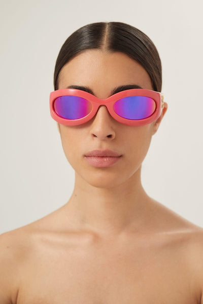 Gucci wrap around pink sunglasses - Lux Studios