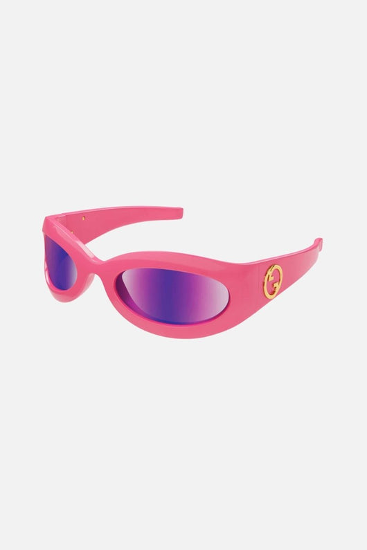 Gucci wrap around pink sunglasses - Lux Studios