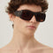 Gucci  wrap around rectangular style sunglasses