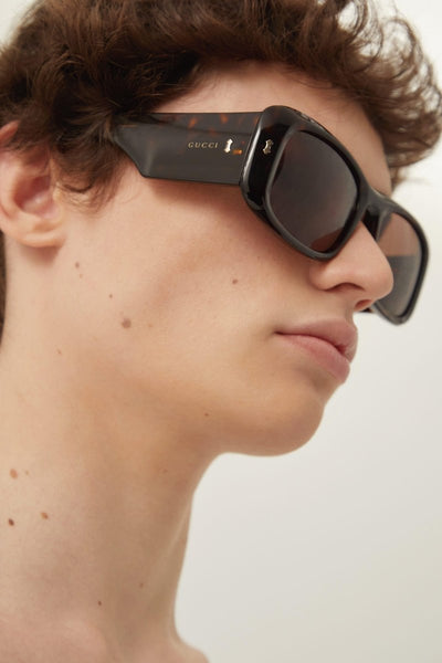 Gucci wrap around rectangular style sunglasses - Lux Studios