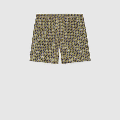 Interlocking G print nylon swim shorts - Lux Studios
