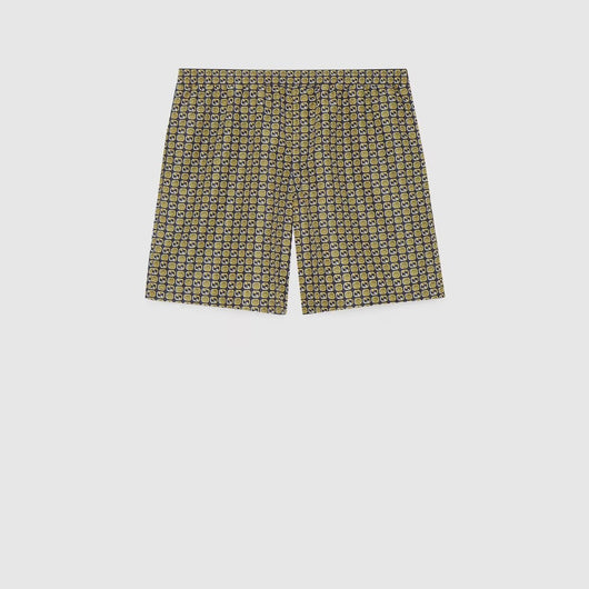 Interlocking G print nylon swim shorts - Lux Studios