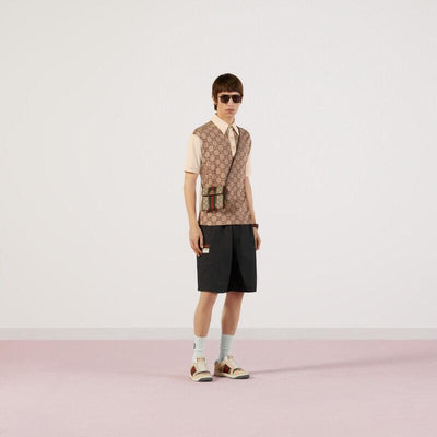 Jumbo GG cotton silk jacquard polo - Lux Studios