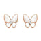 BUTTERFLY MOP DIAMOND EARRINGS