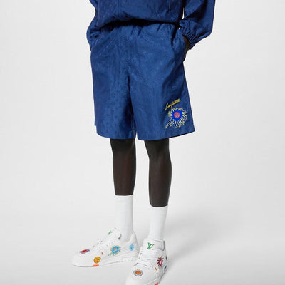 LV x YK Monogram Faces Swimshorts - Lux Studios