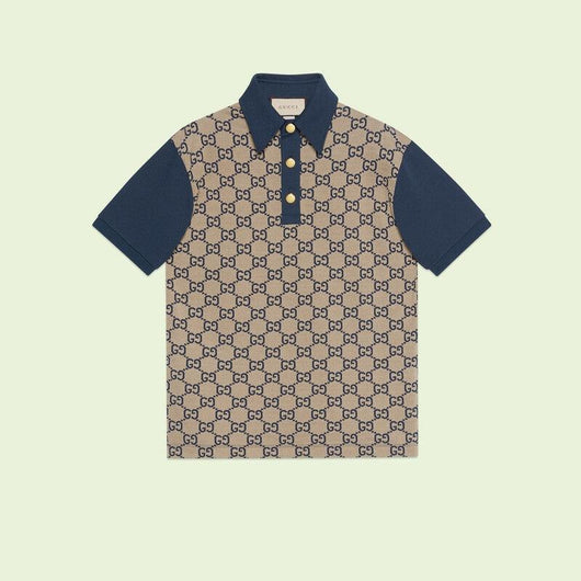 Maxi GG silk cotton polo - Lux Studios