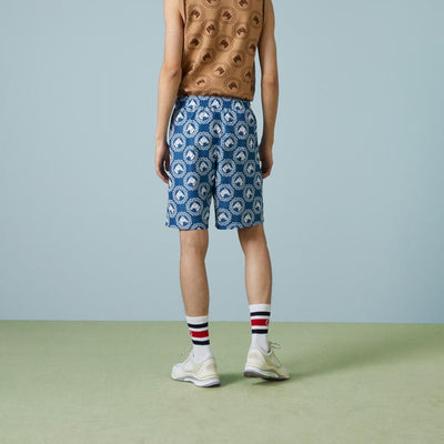 Nylon equestrian print swim shorts - Lux Studios