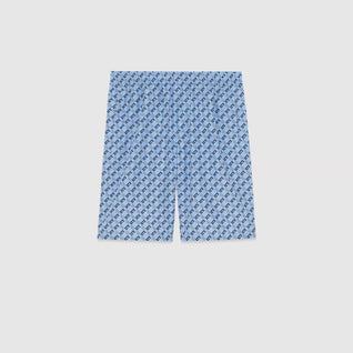 Nylon printed swim shorts