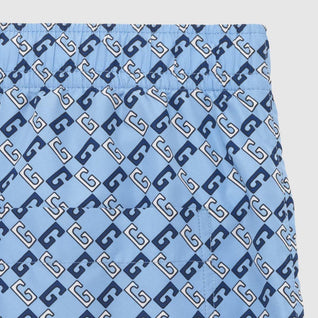 Nylon printed swim shorts
