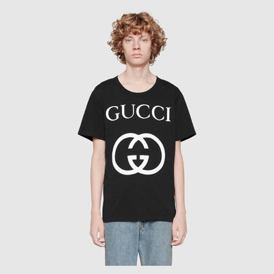 Oversize T-shirt with Interlocking G - Lux Studios