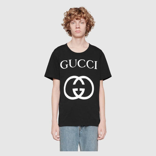 Oversize T-shirt with Interlocking G - Lux Studios