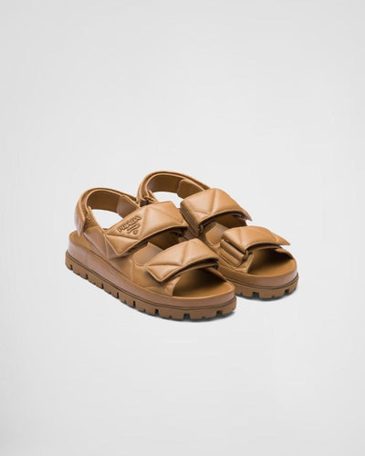 Padded nappa leather sandals - Lux Studios