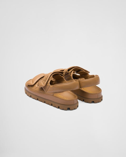 Padded nappa leather sandals - Lux Studios