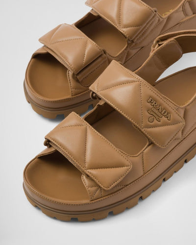 Padded nappa leather sandals - Lux Studios