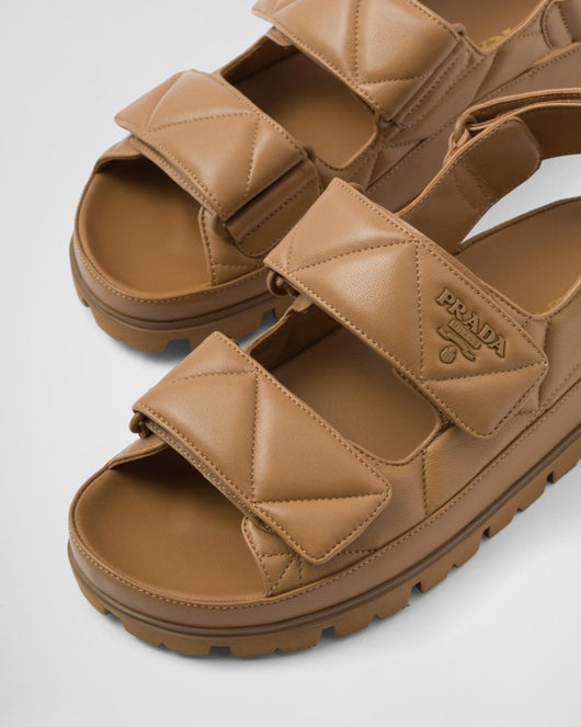 Padded nappa leather sandals - Lux Studios
