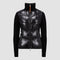 Padded Wool Zip-Up Cardigan