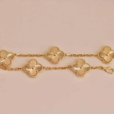 CLOVER 5 FLOWERS LASER BRACELET