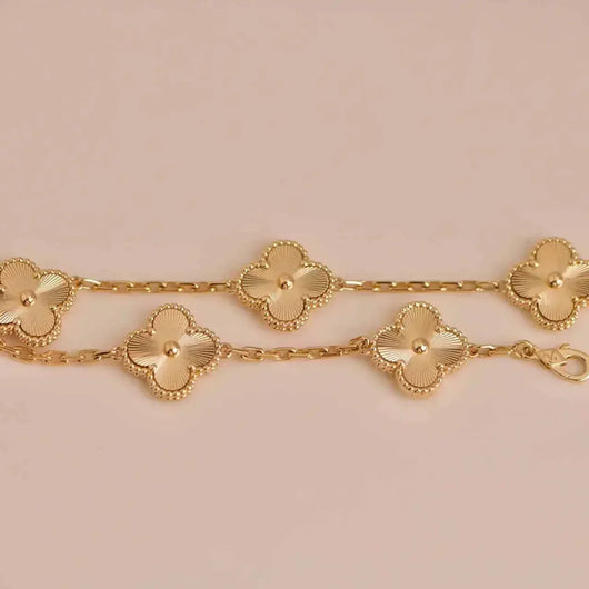 CLOVER 5 FLOWERS LASER BRACELET